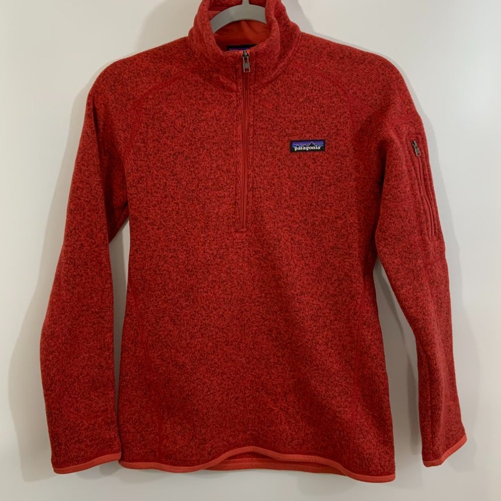 Patagonia Better Sweater 1/4 Zip Red XS